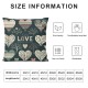 Ulloord Emotion Valentines Day Throw Pillow Covers Love Heart Tree Spring Farmhouse Holiday Red Cushion Case for Home Sofa Couch Decoration