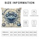 Ulloord Emotion Summer Ocean Throw Pillow Covers Summer Beach Cushion Case for Home Sofa Couch Decoration