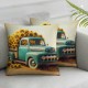 Ulloord Summer Sunflower Pillow Covers Farmhouse Spring Decor Summer Floral You are My Holiday Decorations Throw Cushion Case for Home Decorations