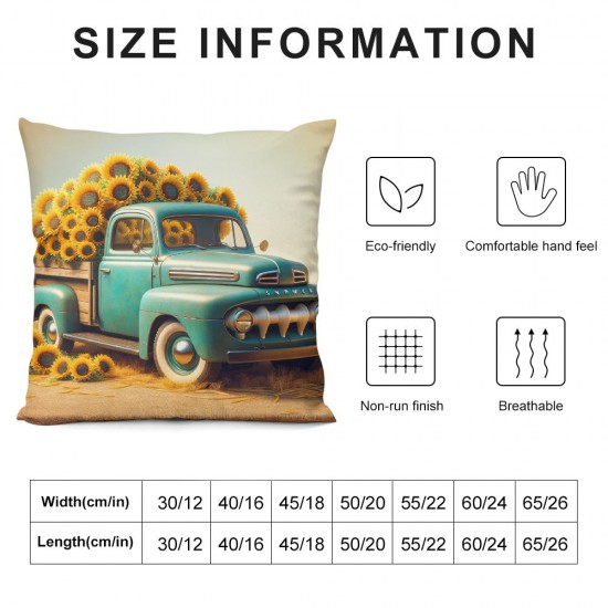 Ulloord Summer Sunflower Pillow Covers Farmhouse Spring Decor Summer Floral You are My Holiday Decorations Throw Cushion Case for Home Decorations