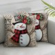 Ulloord Emotion Christmas Pillow Covers  Christmas Decor Red Black Buffalo Plaids Winter Holiday Decorations Throw Cushion Case for Home Couch