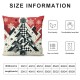 Ulloord Emotion Red Christmas Pillow Covers Christmas Decorations Merry Christmas Tree Truck Throw Cushion Case for Home Couch