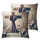 Ulloord Throw Pillow Covers , Spring Farmhouse Holiday Cushion Case for Home Sofa Couch Decoration