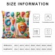 Ulloord Throw Pillow Covers Eggs Spring Holiday Colorful Cushion Case for Home Sofa Couch Decoration