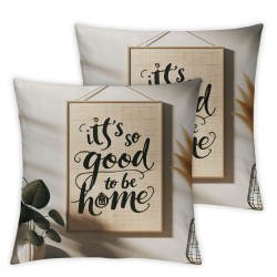 Ulloord Decoration Pillow Covers Family Saying Cushion Case for Sofa Couch Linen Porch Decor