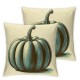 Ulloord Emotion Fall Decor Pillow Covers Gray Pumpkin Decorations Happy Farm Truck Throw Cushion Case for Fall Thanksgiving Home Decorative Pillows