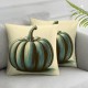 Ulloord Emotion Fall Decor Pillow Covers Gray Pumpkin Decorations Happy Farm Truck Throw Cushion Case for Fall Thanksgiving Home Decorative Pillows