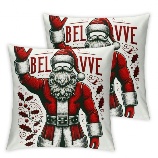 Ulloord Emotion Christmas Pillow Covers Christmas Decorations Merry Christmas Tree Winter Holiday Decor Throw Cushion Case for Home Couch