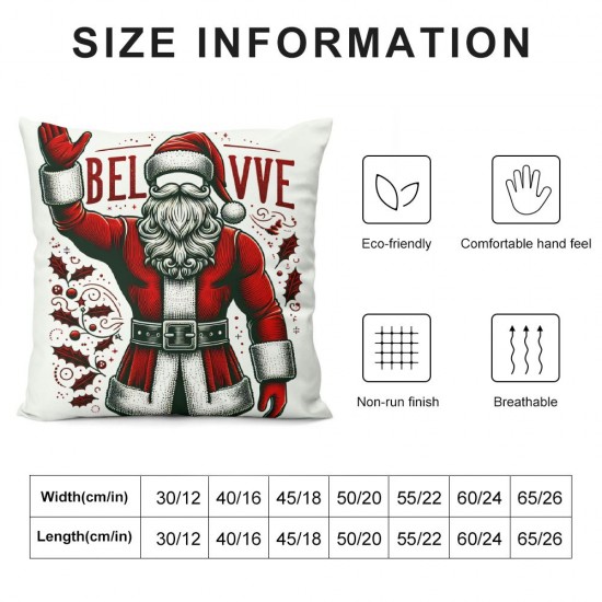 Ulloord Emotion Christmas Pillow Covers Christmas Decorations Merry Christmas Tree Winter Holiday Decor Throw Cushion Case for Home Couch