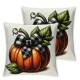 Ulloord Emotion Fall Pillow Covers Thanksgiving Decorations Orange Pumpkin Outdoor Autumn Farm Truck Pillows Decorative Throw Cushion Case for Home Decor