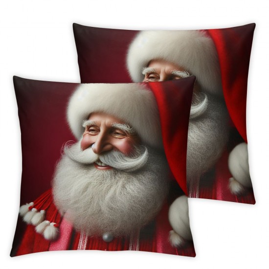 Ulloord Emotion Christmas Pillow Covers Decorations Winter Holiday Decor Throw Cushion Case for Home Couch