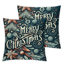 Ulloord Emotion Red Christmas Pillow Covers Christmas Decorations Merry Tree Winter Holiday Decor Throw Cushion Case for Home Couch