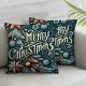 Ulloord Emotion Red Christmas Pillow Covers Christmas Decorations Merry Tree Winter Holiday Decor Throw Cushion Case for Home Couch