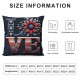 Ulloord Decorations Pillow Covers Farmhouse Decor Holiday Throw Cushion Case for Home Couch()