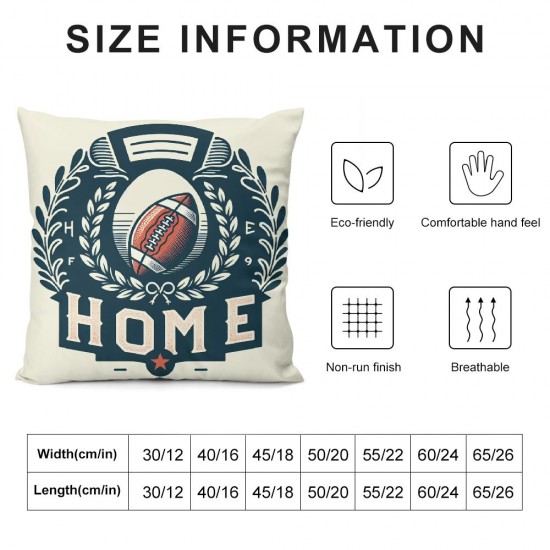 Ulloord Emotion Fall Throw Pillow Covers Farmhouse Autumn Home Cushion Case for Sofa Couch Polyester Linen