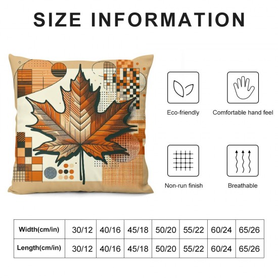 Ulloord Fall Decor Pillow Covers Thanksgiving Decorations Dot Orange Pumpkin Outdoor Decorative Throw Cushion Case for Home Couch