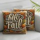 Ulloord Emotion Fall Decor Pillow Covers Thanksgiving Farmhouse Decorations Orange Pumpkin Outdoor Autumn Decorative Throw Cushion Case for Home Couch