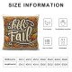 Ulloord Emotion Fall Decor Pillow Covers Thanksgiving Farmhouse Decorations Orange Pumpkin Outdoor Autumn Decorative Throw Cushion Case for Home Couch