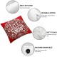 Ulloord Emotion Red Christmas Pillow Covers  Farmhouse Christmas Decorations Merry Christmas Let it Snow Winter Holiday Decor Throw Cushion Case for Home Couch