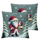 Ulloord Emotion Christmas Pillow Covers Christmas Decorations Christmas Tree Truck Snowman Winter Holiday Decor Throw Cushion Case for Home Couch