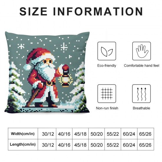 Ulloord Emotion Christmas Pillow Covers Christmas Decorations Christmas Tree Truck Snowman Winter Holiday Decor Throw Cushion Case for Home Couch