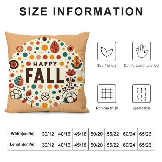 Ulloord Fall Pillow Covers Decorations Outdoor Autumn Thanksgiving Farm Pillows Decorative Throw Cushion Case for Home Couch Decor