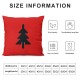 Ulloord Emotion Red White Soft Christmas Pillow Covers Christmas Decorations Believe Merry Christmas Winter Holiday Decor for Home Couch