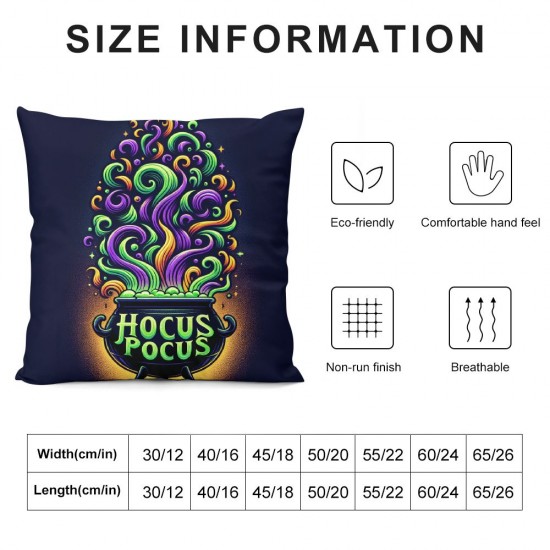 Ulloord Emotion Halloween Decor Pillow Covers Halloween Decorations Saying Outdoor Fall Pillows Decorative Throw Cushion Case for Home Couch