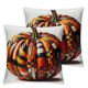 Ulloord Fall Decor Pillow Covers Thanksgiving Decorations White Pumpkin Outdoor Truck Decorative Throw Cushion Case for Home Couch