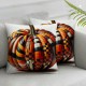 Ulloord Fall Decor Pillow Covers Thanksgiving Decorations White Pumpkin Outdoor Truck Decorative Throw Cushion Case for Home Couch