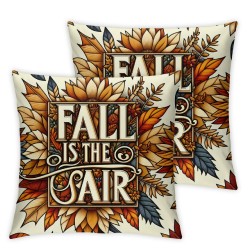 Ulloord Emotion Fall Pillow Covers Pumpkin Farmhouse Decorations Orange Stripes Outdoor Autumn Thanksgiving Farm Pillows Case for Home Couch Decor