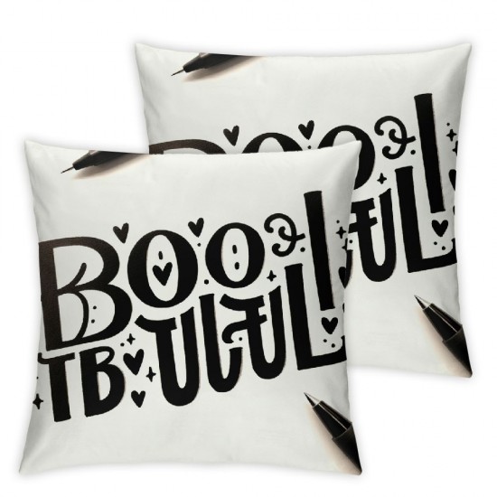 Ulloord Halloween Saying Throw Pillow Cover Cushion Case for Sofa Couch (, , , Witch)