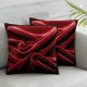 Ulloord Emotion  Cozy Velvet Throw Pillow Covers Cases for Couch Sofa Home Decoration,  Wine Red