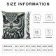 Ulloord Pillowcases Bird Cute Animal in Plants and Flowers Art Painting Pillow Case Decorative Throw Pillow Cover for Home Sofa Office