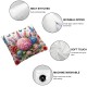 Ulloord Square Throw Pillow Covers Beautiful Floral Butterfly Flowers Design Pillow Cases Decorative for Home Bedroom Sofa Pillowcases Standard Size