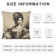 Ulloord Pillow Cases Oil Painting Elegant Woman Portrait Square Decorative Throw Pillow Cover Washable Pillowcase for Home Office Travel Bed Sofa