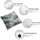 Pillow Cover Beige White Color Squares Brush Random Black Blobs Blocks Blurred Boxes Decorative Throw Pillow Case for Sofa Car Bedding Decoration