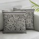 Ulloord Pillow Cover Chain Geometric Line Abstract Greek Antique for Floor Black White Color Key Decorative Linen Throw Pillow Case for Sofa Car Bedding Decoration