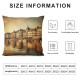 Decorative Square Throw Pillow Cover Linen On South USA at Historic Homes Landmarks Atlantic Parks Outdoor Residential Pillow Case for Couch Sofa Home Decoration