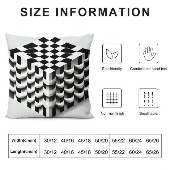 Decorative Square Throw Pillow Cover Linen Vintage Fashionable Lumber Casual Plaid Pattern Textures Tile Pillow Case for Couch Sofa Home Decoration