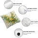 Ulloord Summer Pillow Covers Watercolor Daisy Throw Pillow Covers Summer Yellow Outdoor Décor Cushion Case Decoration for Home Couch Chair Sofa