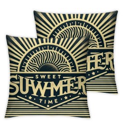 Ulloord Summer Pillow Covers Outdoor Pillow Covers Throw Pillow Covers Sweet Summer Time Cushion Case Summer Outdoor Decoration for Farmhouse Sofa Home Car Couch