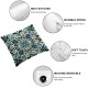 Ulloord Decorative Square Throw Pillow Cover Linen Summer Textiles Design Pillow for Couch Sofa Home Decoration