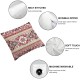 Ulloord Decorative Square Throw Pillow Cover Linen Folk Crossstitch Pattern Traditional Textures Finnish Oblast Pillow Case for Couch Sofa Home Decoration