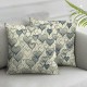 Ulloord Pillow Cover Black Romantic White Heart Fashion Cute Day Decorative Linen Throw Pillow Case for Sofa Car Bedding Decoration