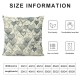 Ulloord Pillow Cover Black Romantic White Heart Fashion Cute Day Decorative Linen Throw Pillow Case for Sofa Car Bedding Decoration