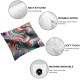 Ulloord Throw Pillow Cover Linen White Graphic Abstract Colorful Sweet Pattern Textures with Decorative Square Pillow Case for Couch Sofa Home Decoration