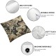 Ulloord Throw Pillow Cover Linen Pattern View Map Trail Wire Decorative Square Pillow Case for Couch Sofa Home Decoration