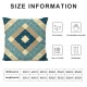 Ulloord Pillow Cover Abstract Pattern Blue White Seamlessly Checkered Classic Dashed Decorative Linen Throw Pillow Case for Sofa Car Bedding Decoration