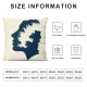 Ulloord Decorative Square Throw Pillow Cover Linen Isolated Black Map Education Science County Objects Outline United Pillow Case for Couch Sofa Home Decoration